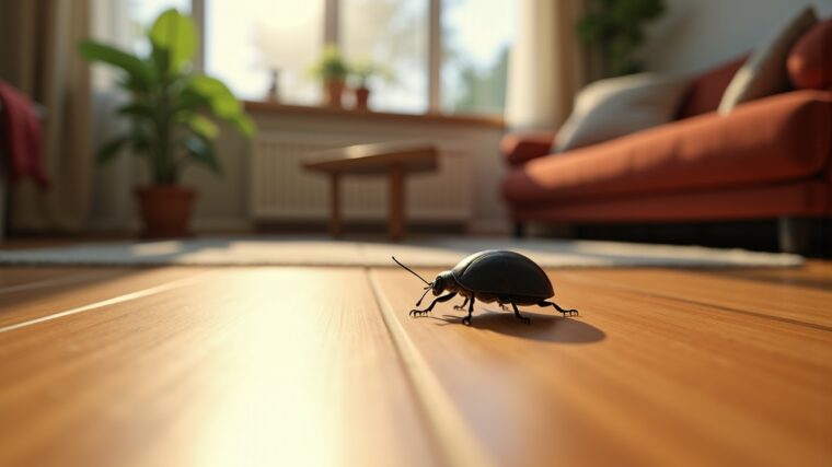 Insecte noir rond dans la maison : guide pour l'identifier et s'en débarrasser efficacement