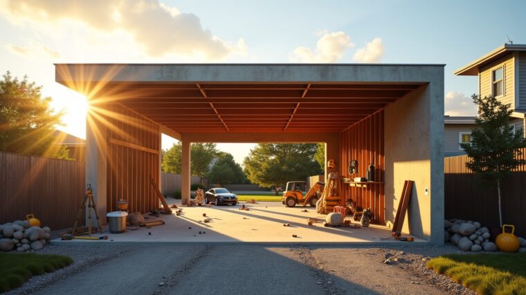 Construire votre garage : guide essentiel pour estimer les coûts et maîtriser votre budget