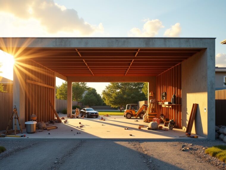 Construire votre garage : guide essentiel pour estimer les coûts et maîtriser votre budget