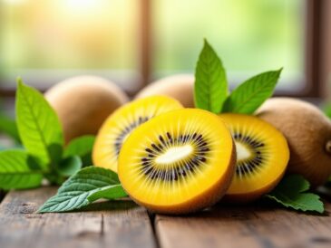 Kiwi jaune : saveurs, bienfaits pour la santé, période de récolte et comparatif avec le kiwi vert